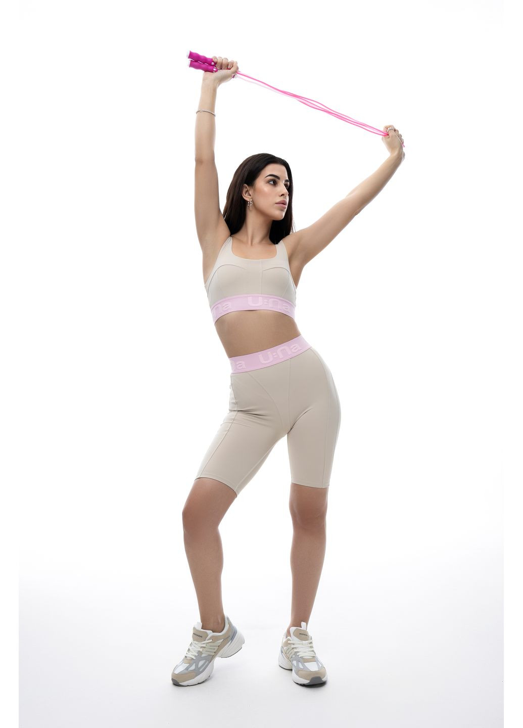 Костюм жіночий спортивний бежевий 345573 U:na (372370868)