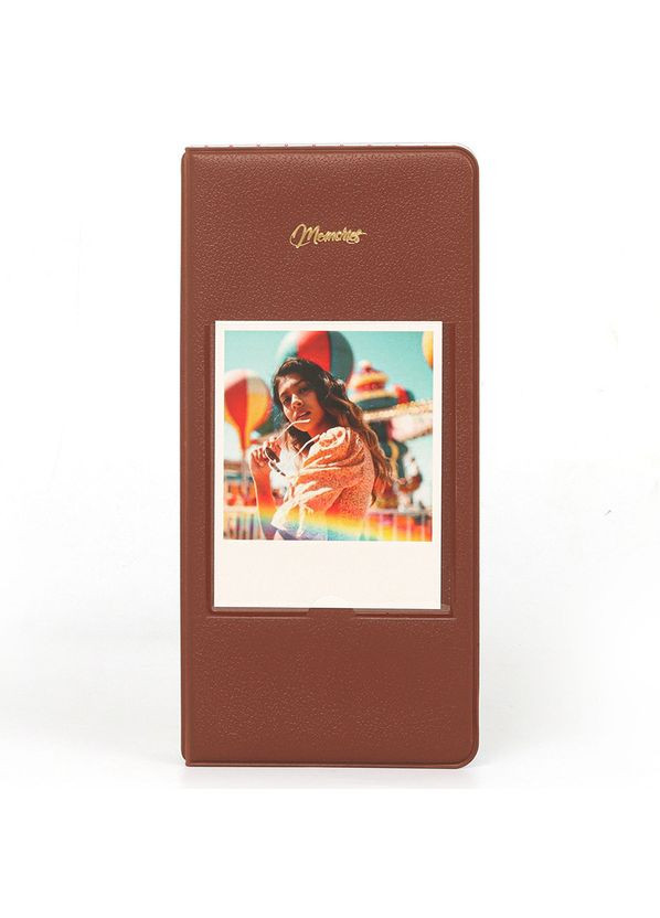 Фотоальбом для Instax Wide 100/200/210/300/400/Link Wide/Polaroid 600 на 64 фото Коричневый Fujifilm (361784753)