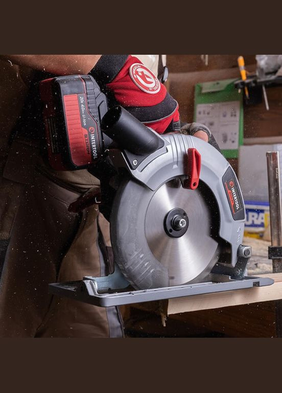 Пила дисковая аккумуляторная 20 В x 190-200 мм Brushless Storm (Без АКБ) (WT-0371) Intertool (349818951)