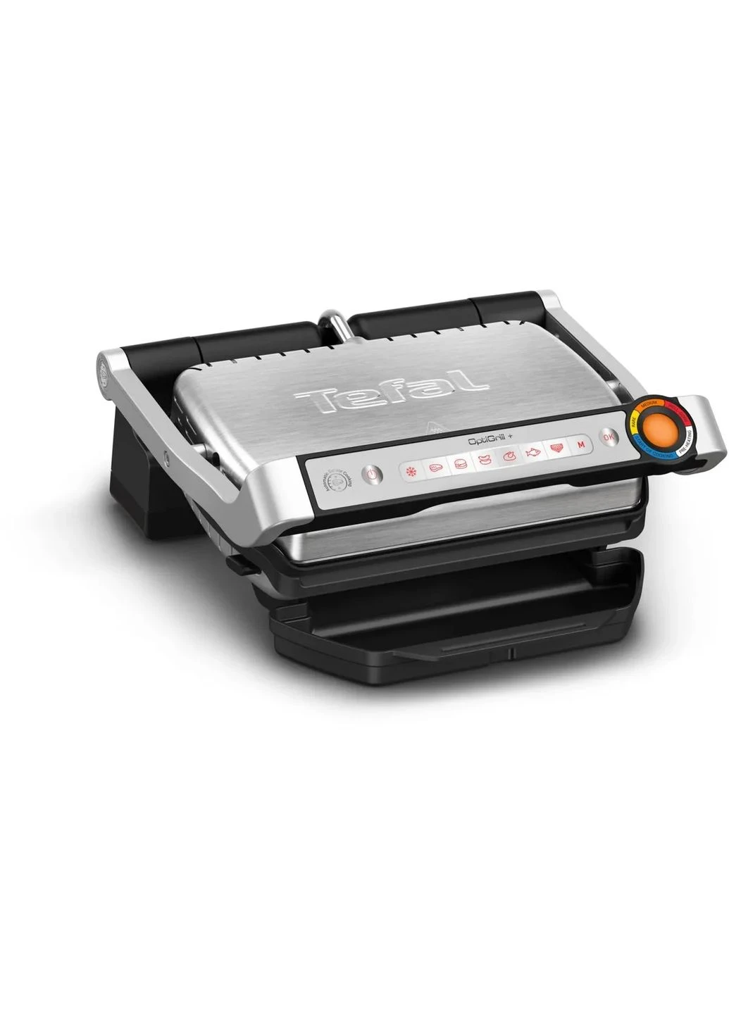 Прилад для грилювання OptiGrill+ 2000Вт з 4 температурними режимами, знімними пластинами, алюмінієвим та металевим корпусом. Tefal (393473932)