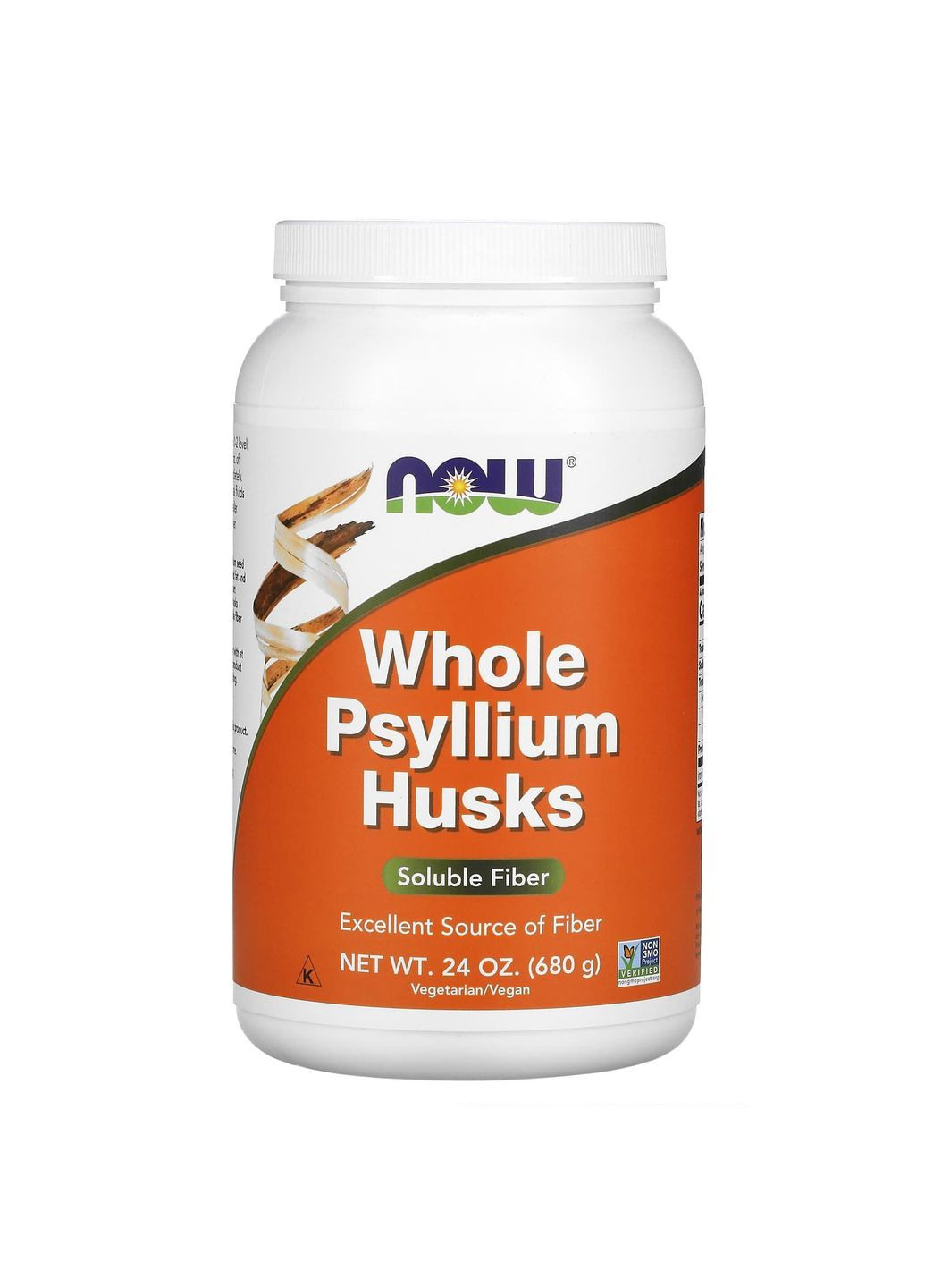 Подорожник, Whole Psyllium Husks,, целое шелуха, 680 г Now Foods (351384551)