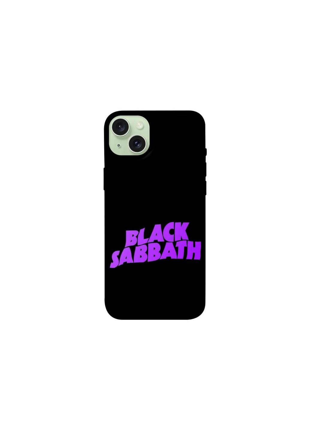 Чехол на Apple iPhone 15 Plus (6.7") Black Sabbath logo ver.1 Frontalka (361096809)