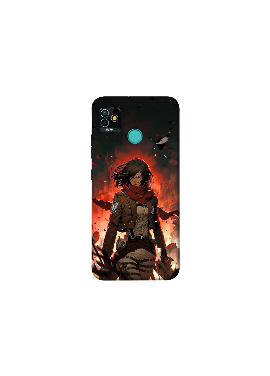 Чехол на TECNO POP 5 Mikasa v2 Frontalka (353694224)