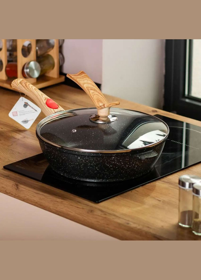 Сковорода універсальна алюмінієва 28 см зі знімною ручкою, MGC (328603464)