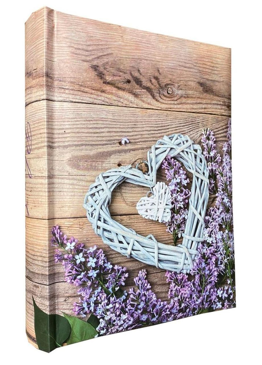 Фотоальбом на 200 фотокарток 10х15 см (BKM46200 LILAC HEART) EVG (329187728)