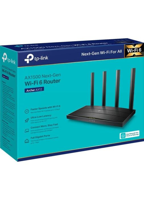 Маршрутизатор Archer AX12, Wi-Fi 6 TP-Link (339083959)