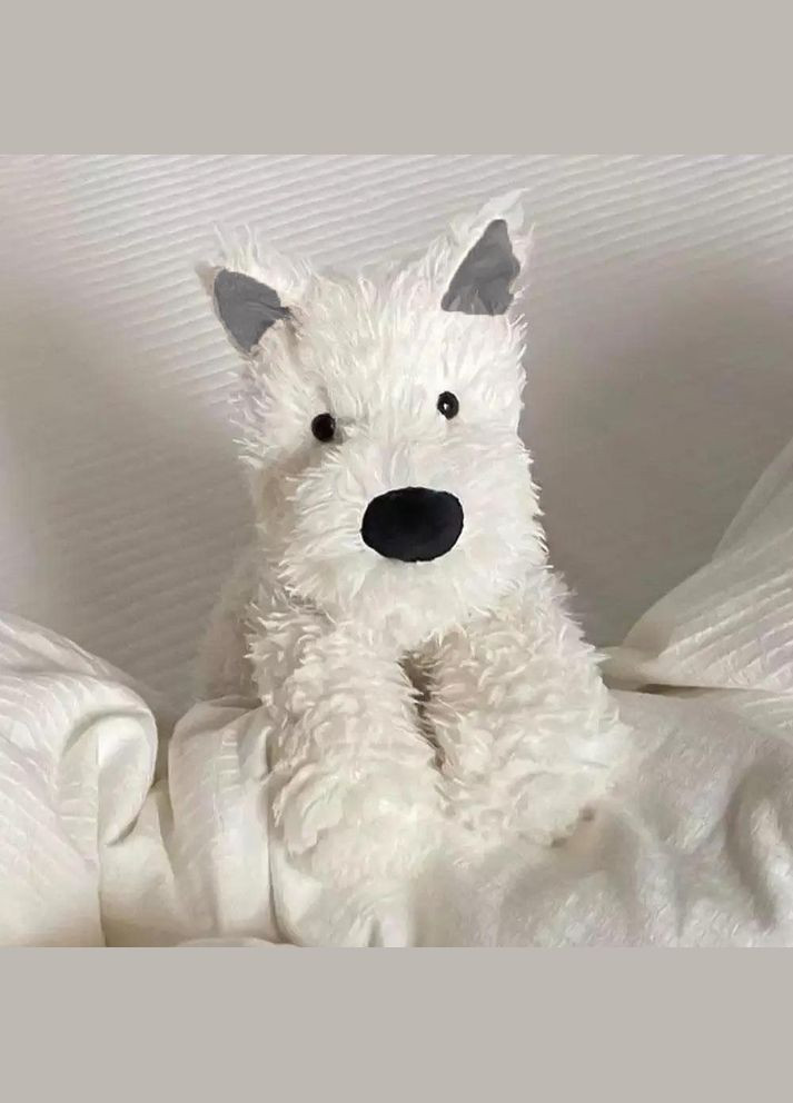 М'яка іграшка собачка біла (NR0209) No Brand (305772188)