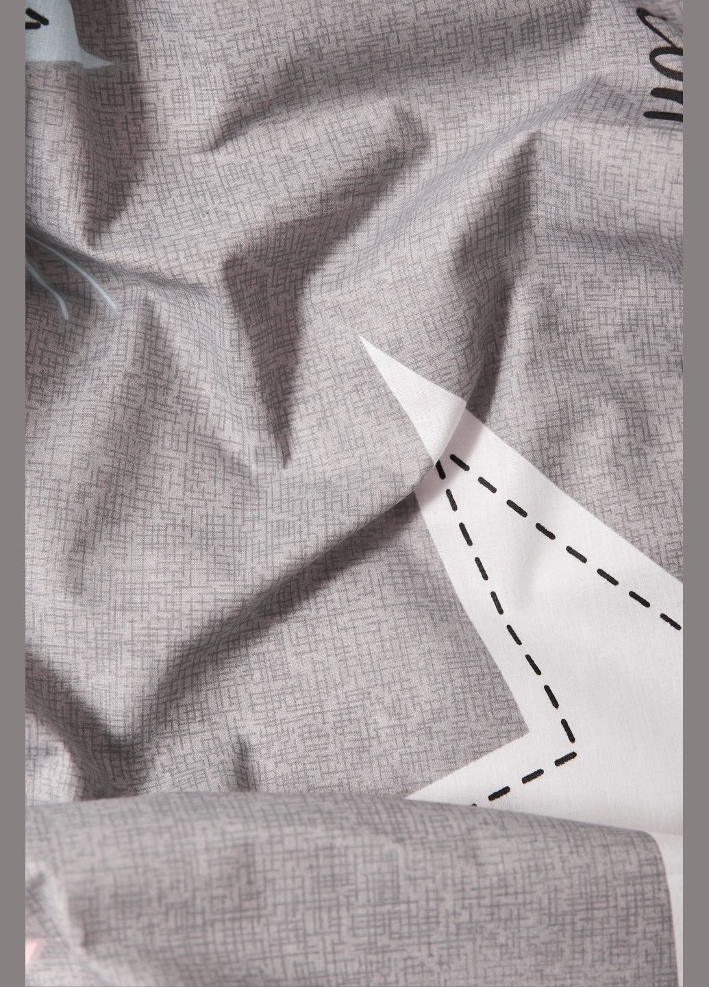 Комплект постельного белья Бязь Gold Люкс полуторный 143х210 наволочки 4х70х70 (MS-820003029) Moon&Star Gray Stars (288043874)