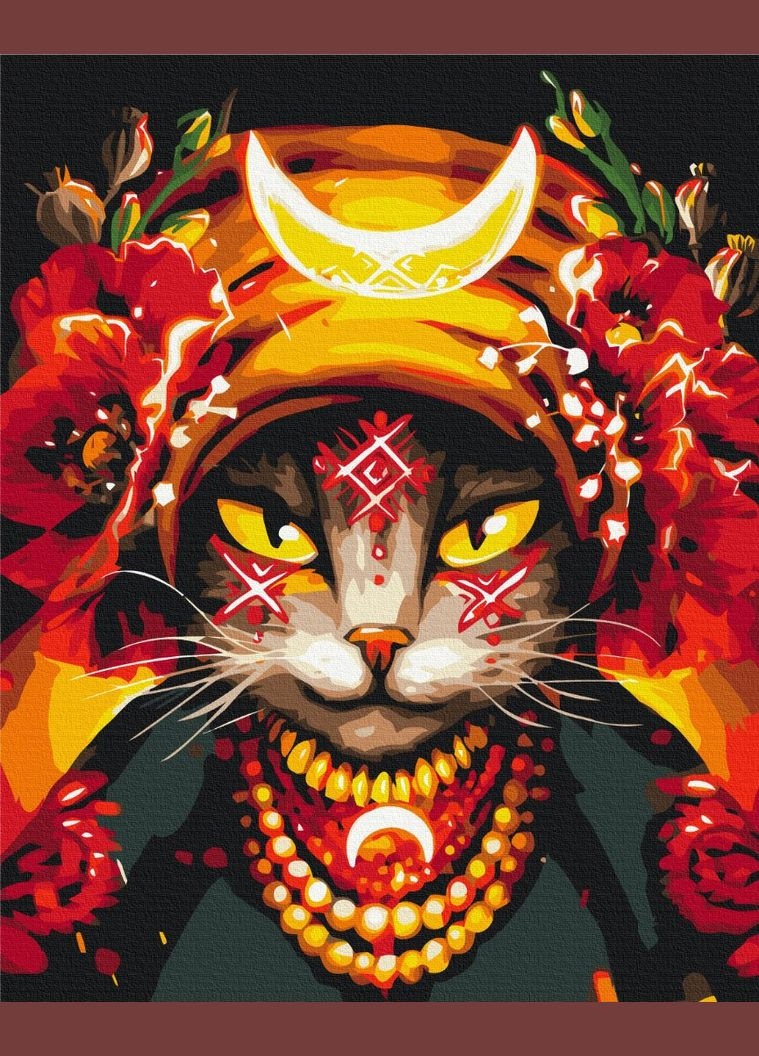 Картина по номерам "Киса Мольфарка ©Марианна Пащук" 48x60 см Brushme (371804763)