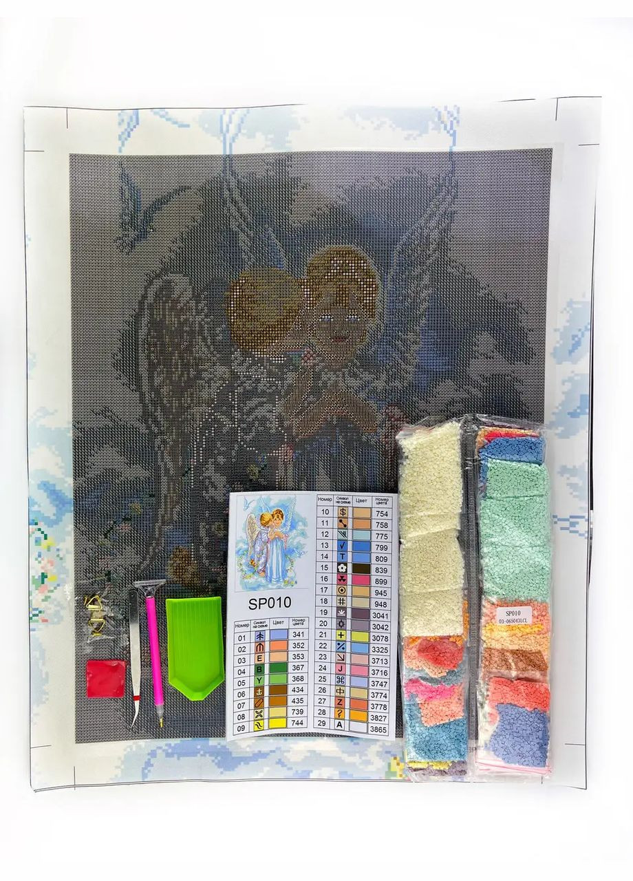 Алмазна мозаїка Діти янголята 40х50 см SP010 ColorArt (285719836)