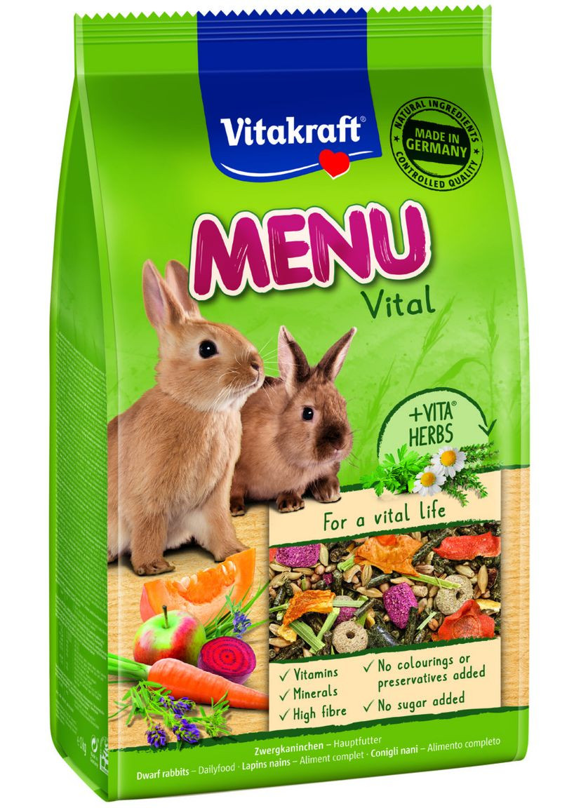 Корм для кроликів Menu Vital 1 кг (4008239292193/4008239255808) Vitakraft (279571453)