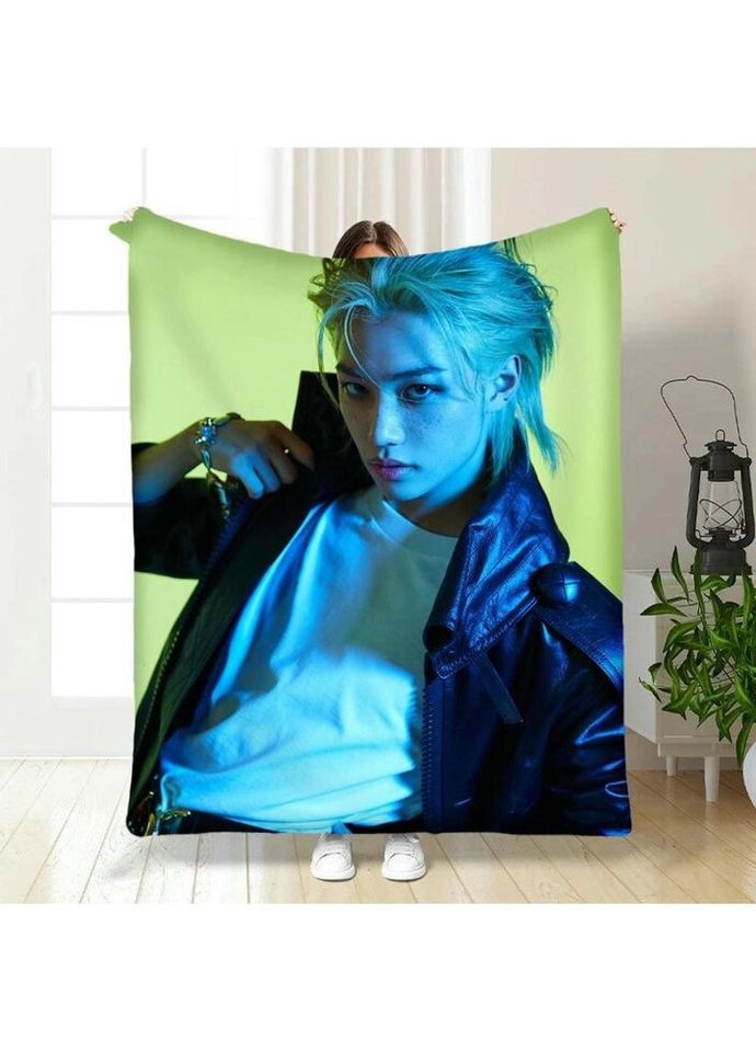 Плед 3D Stray Kids Felix №2 3372_B 15784 135х160 см FlexDress (335977763)