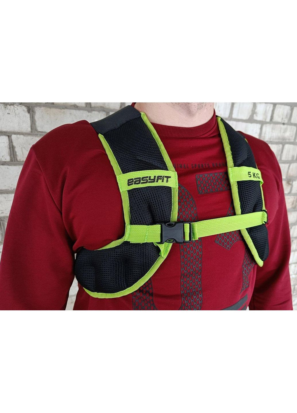 Жилет-обтяжувач JetPack 5 кг з металевими кульками EasyFit (362440853)