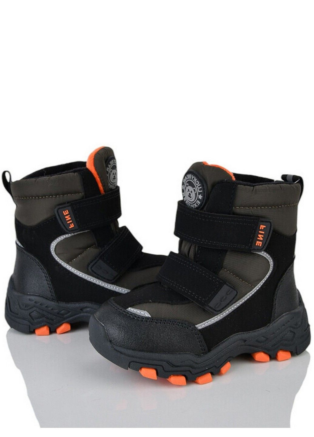 Хаки кэжуал зимние сноубутсы на овчине fgp590-1d Kimboo