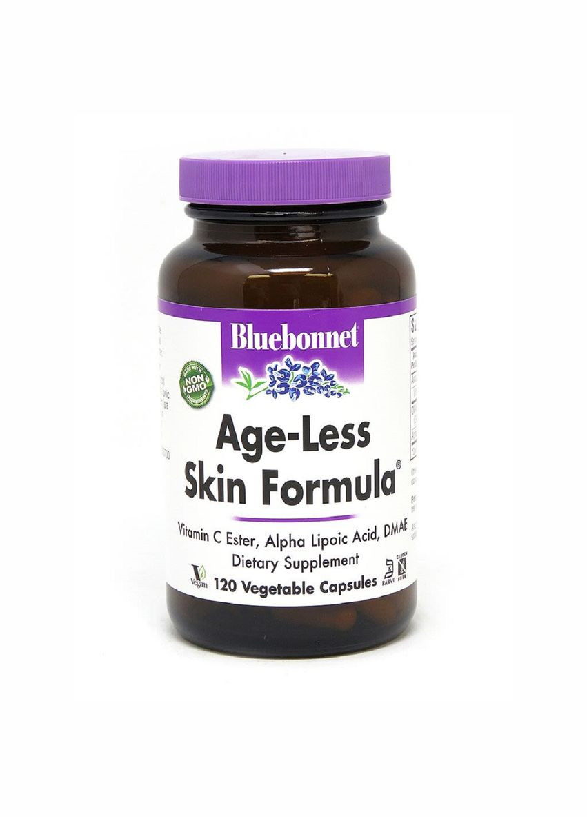 Антивозрастная формула для кожи, AGE-LESS SKIN FORMULA,, 120 вегетарианских капсул Bluebonnet Nutrition (333721635)