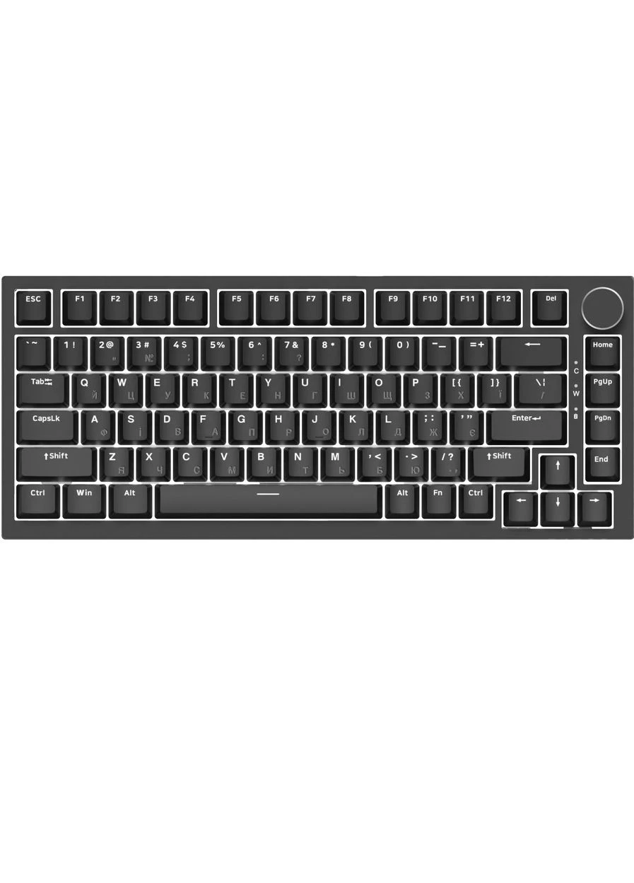 Клавіатура AK820 Red Switch Black USB-C (AK820-R-B) Ajazz (398117996)