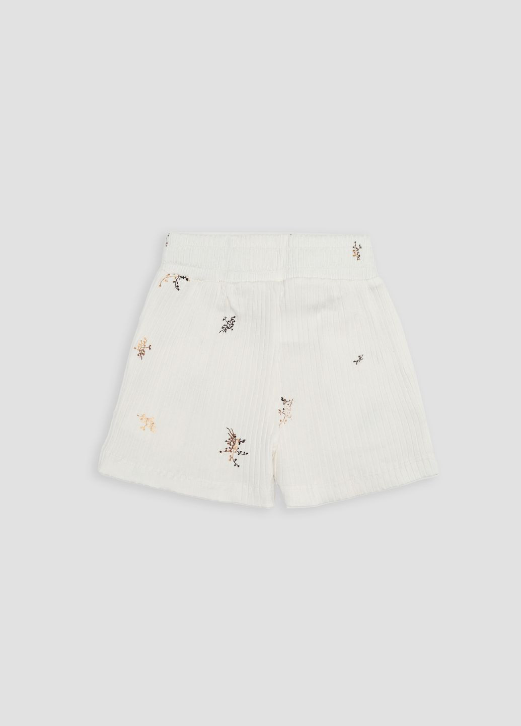 Молочный летний стильный костюм с шортами для девочки цвет молочный цб-00248682 Viollen