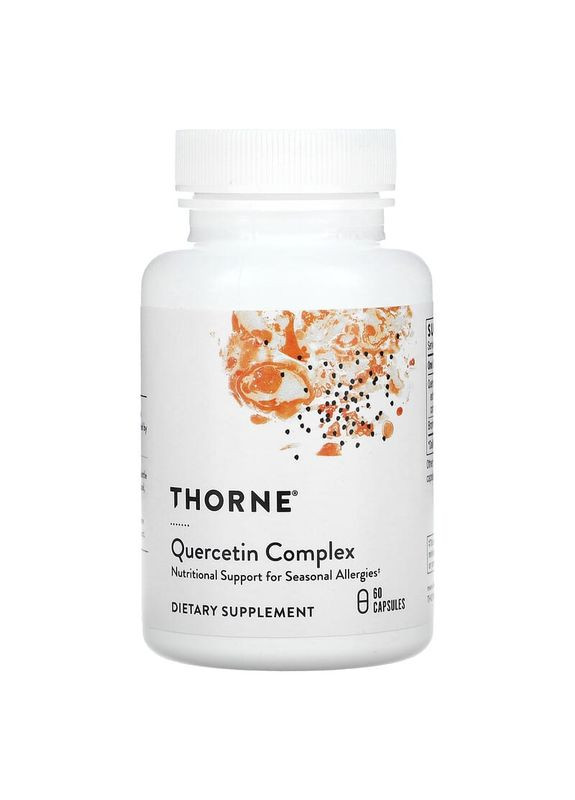Кверцетин, Quercenase, Thorne, 60 капсул Thorne Research (362370292)