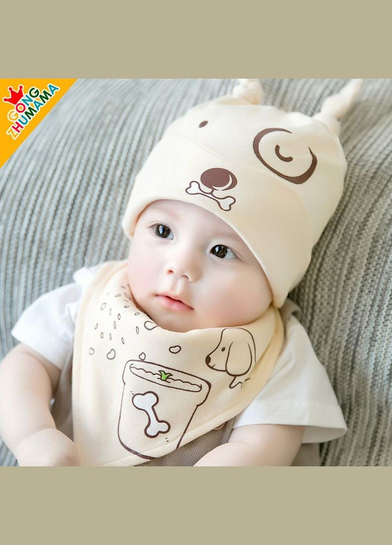 Шапка+хомут Dog беж 3943-48 No Brand (306518634)