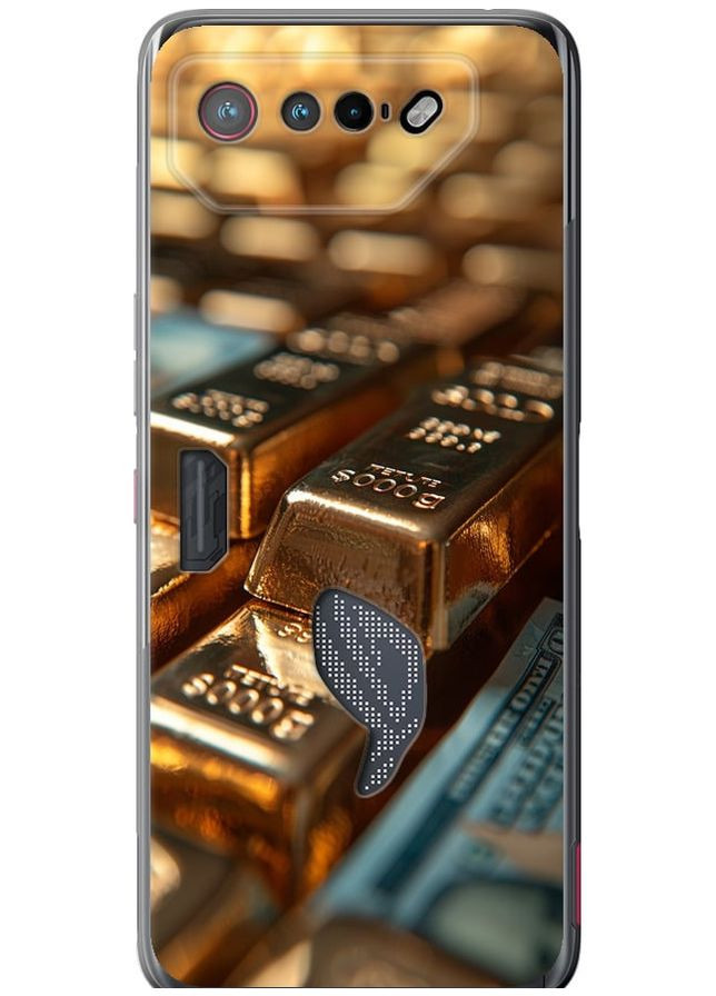 Силиконовый чехол 'Сияние золота' для Endorphone asus rog phone 7 (291131045)