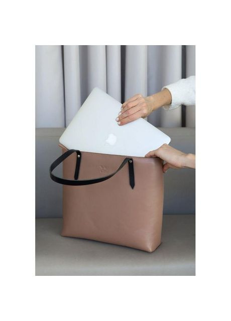 Сумка шоппер женская из натуральной кожи на плечо большая Карамельный 39218 The Wings (353302597)