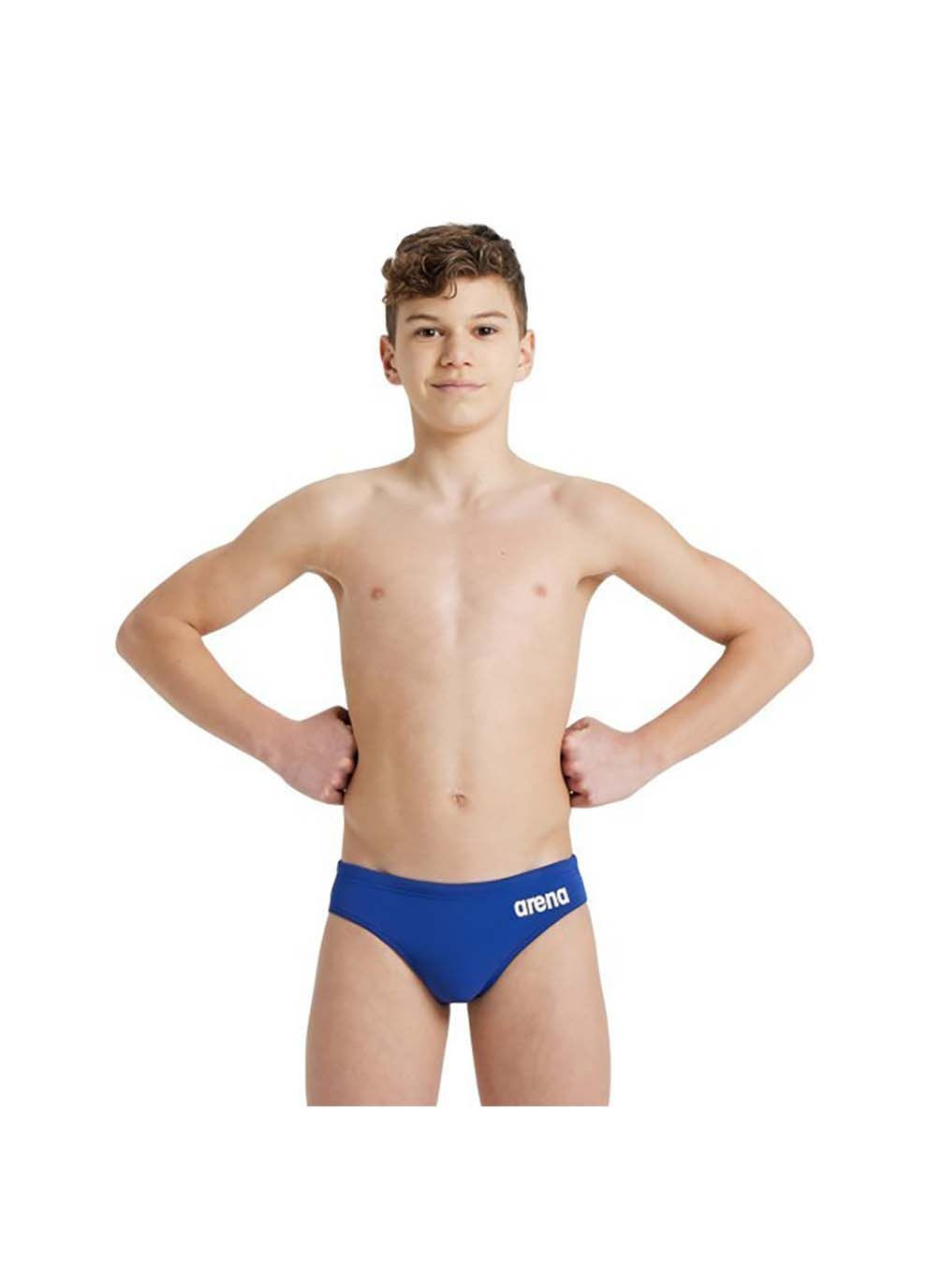 Плавки-сліпи для хлопців TEAM SWIM BRIEFS SOLID синій, білий Діт Arena (302246608)