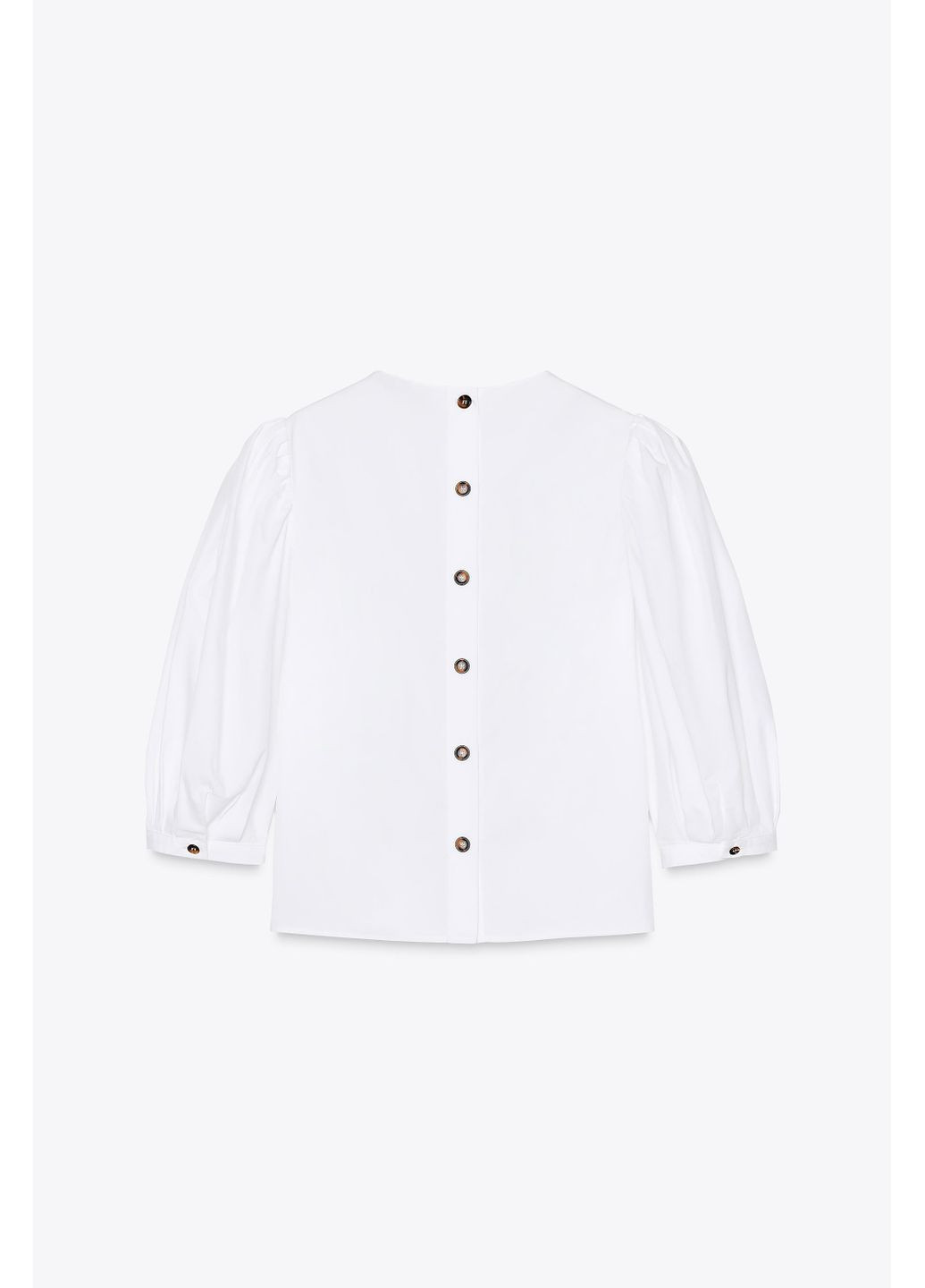 Біла поплінова сорочка zw collection Zara