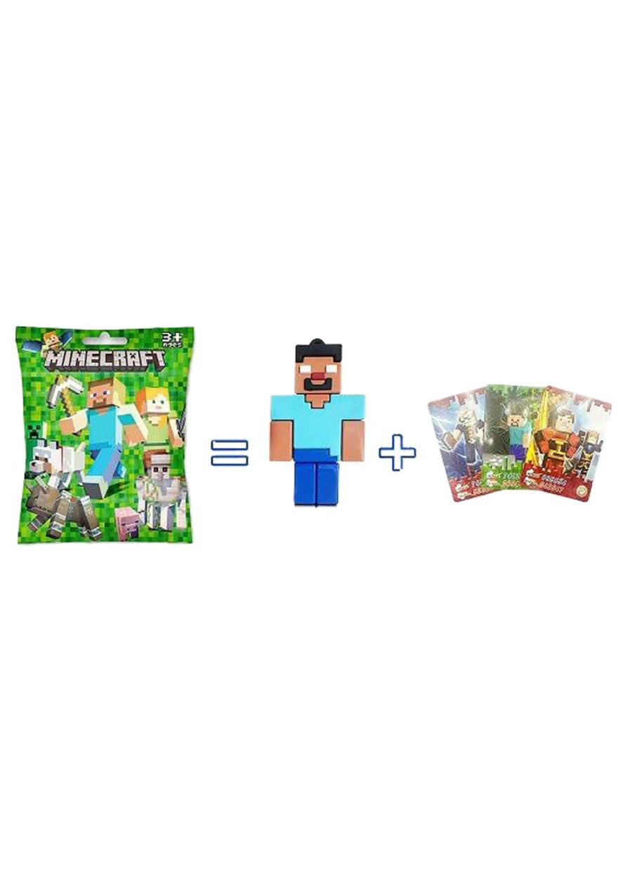 Іграшка фігурка Майнкрафт у пакеті, герої піксельного світу Minecraft + 3 колекційні картки. VTech (333828878)