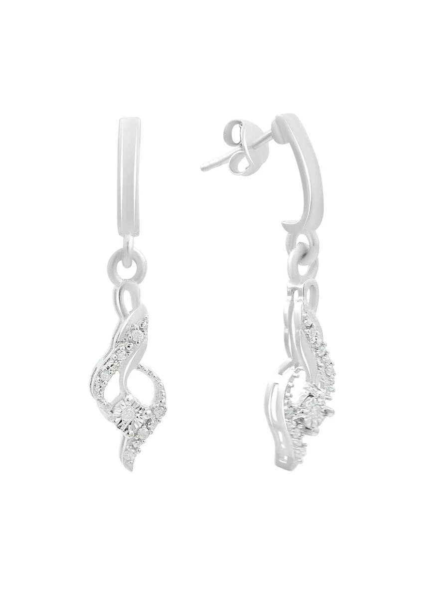 Сережки Silver Flame (395435787)