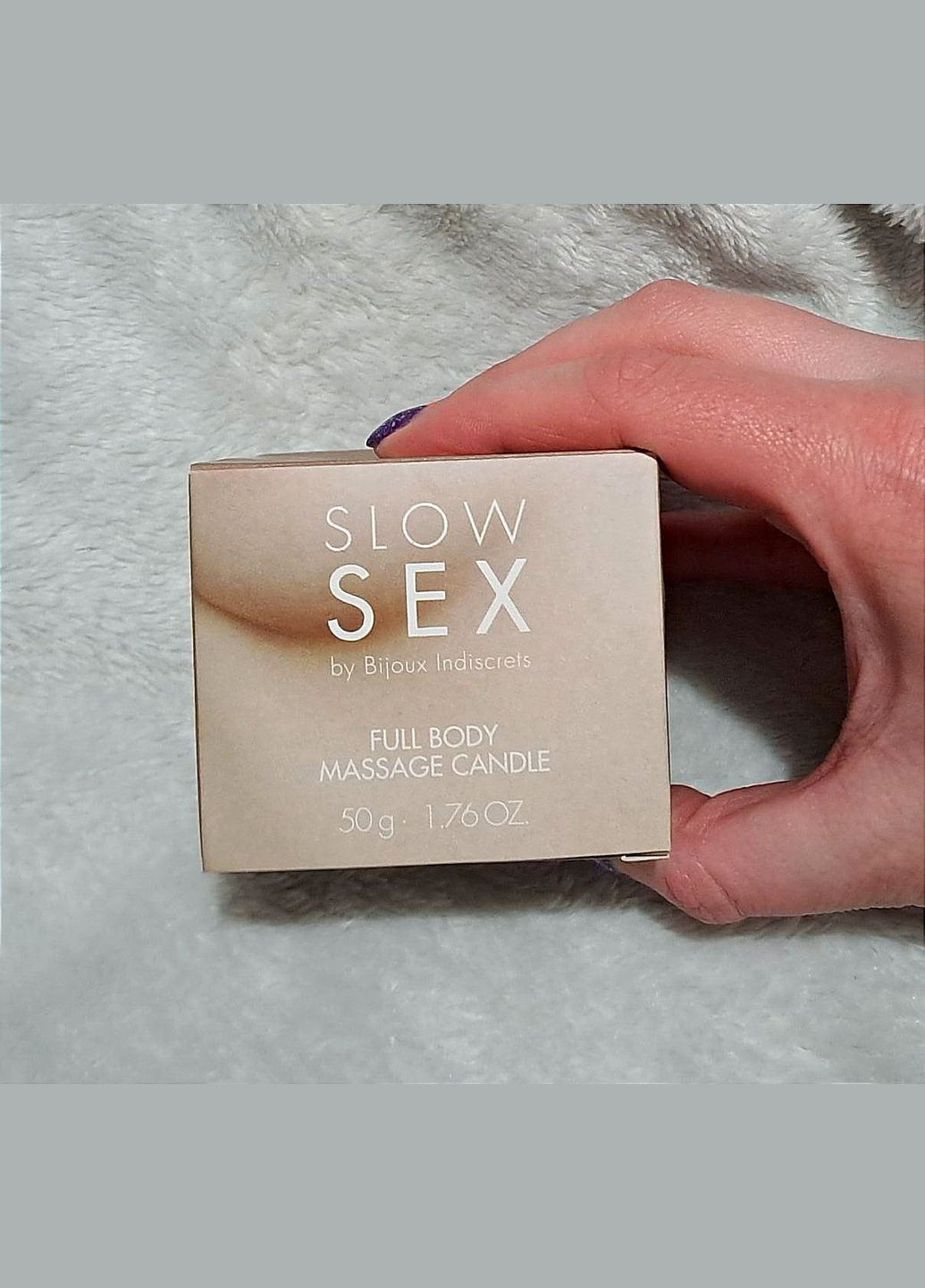 Массажная свеча с маслами, ароматная, Indiscrets Massage Candle Slow Sex, 50 мл Bijoux (297395857)