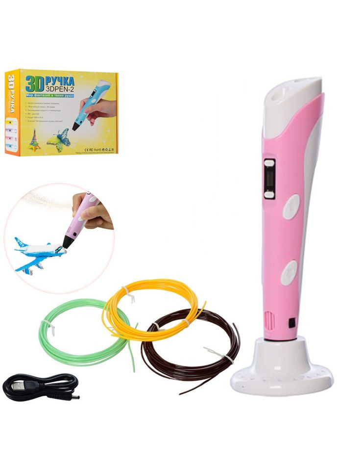 3D Ручка -2 DX006 із LED екраном Рожевий Bambi (336035871)