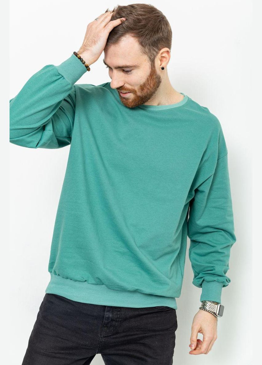 Комбинированный свитшот мужской однотонный, цвет бордовый, Ager (269454142)