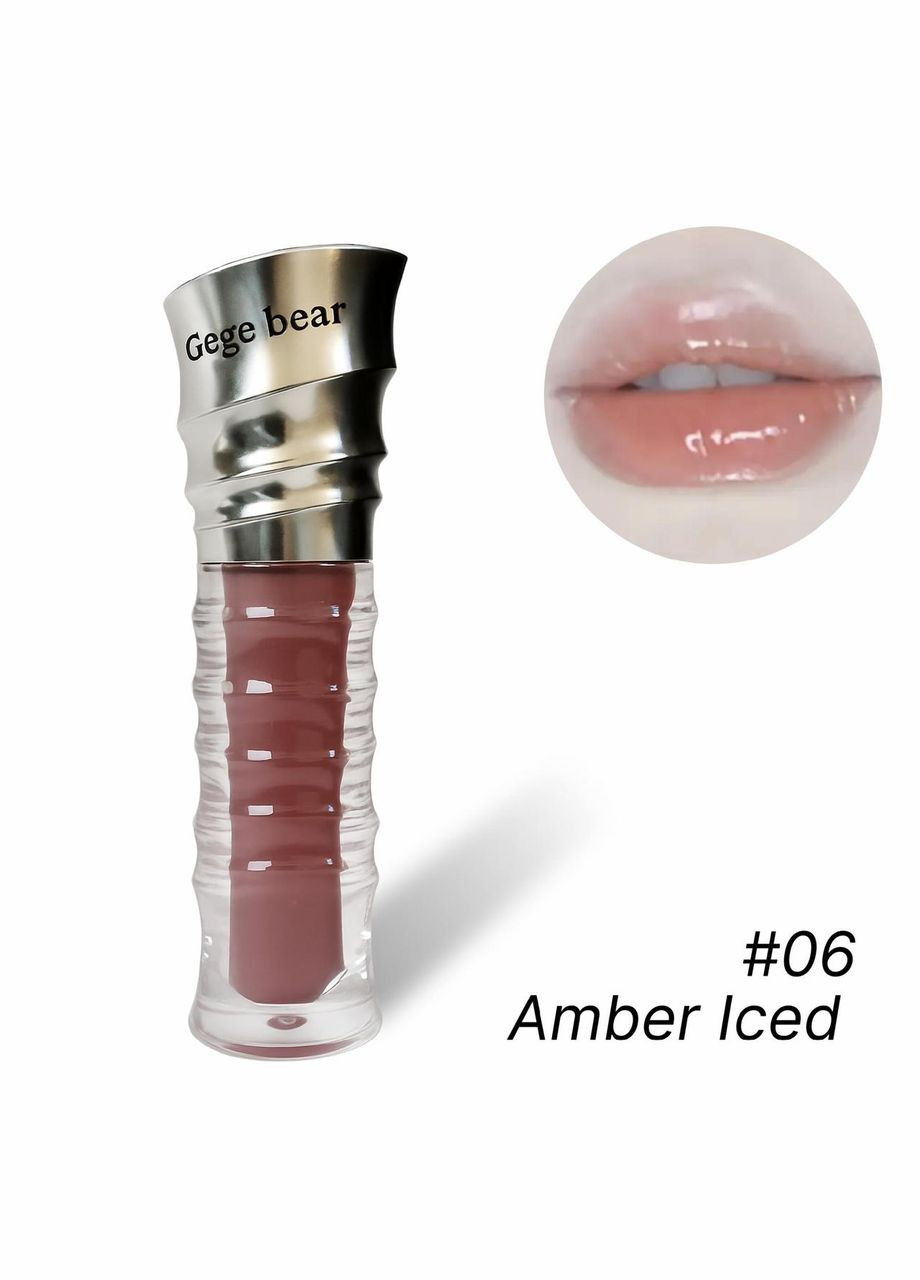 Зеркальный увлажняющий блеск для губ Gege Bear #06 Amber Iced China (348316092)