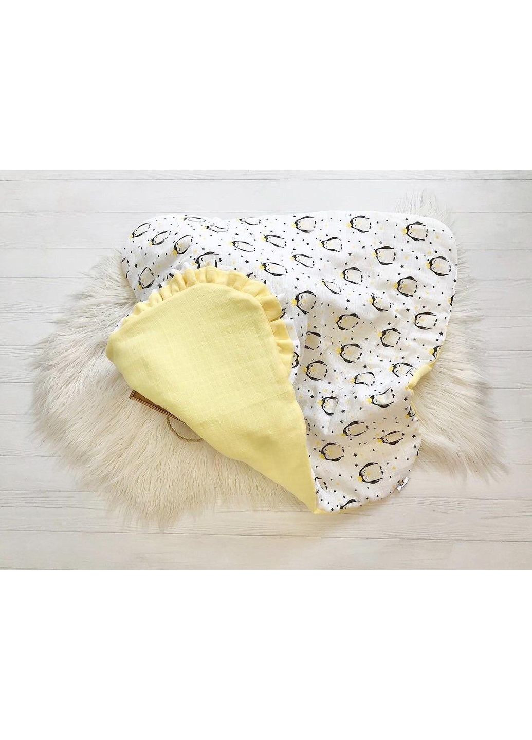 Мусліновий плед-конверт "Пінгвінчики" Moontime (354827265)