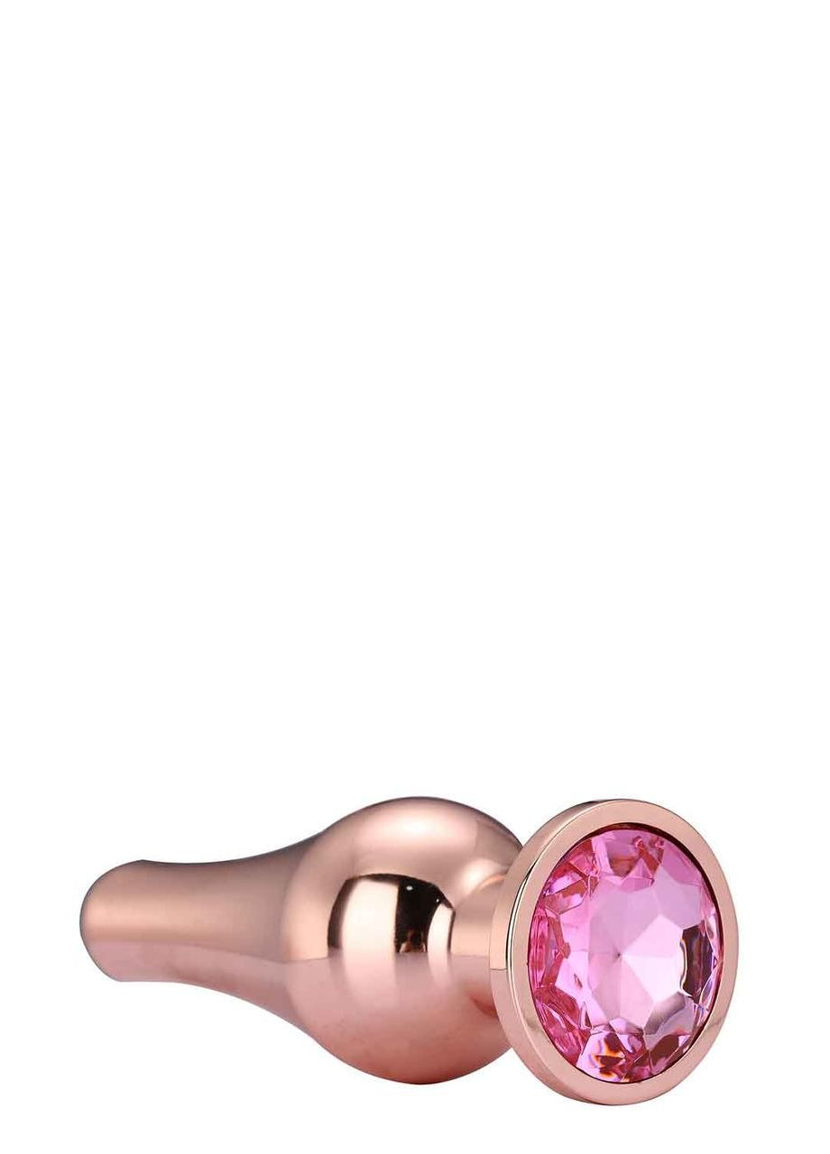 DT21827 анальна пробка конічної форми Dream Toys GLEAMING LOVE ROSE GOLD PLEASURE PLUG M No Brand (303882680)