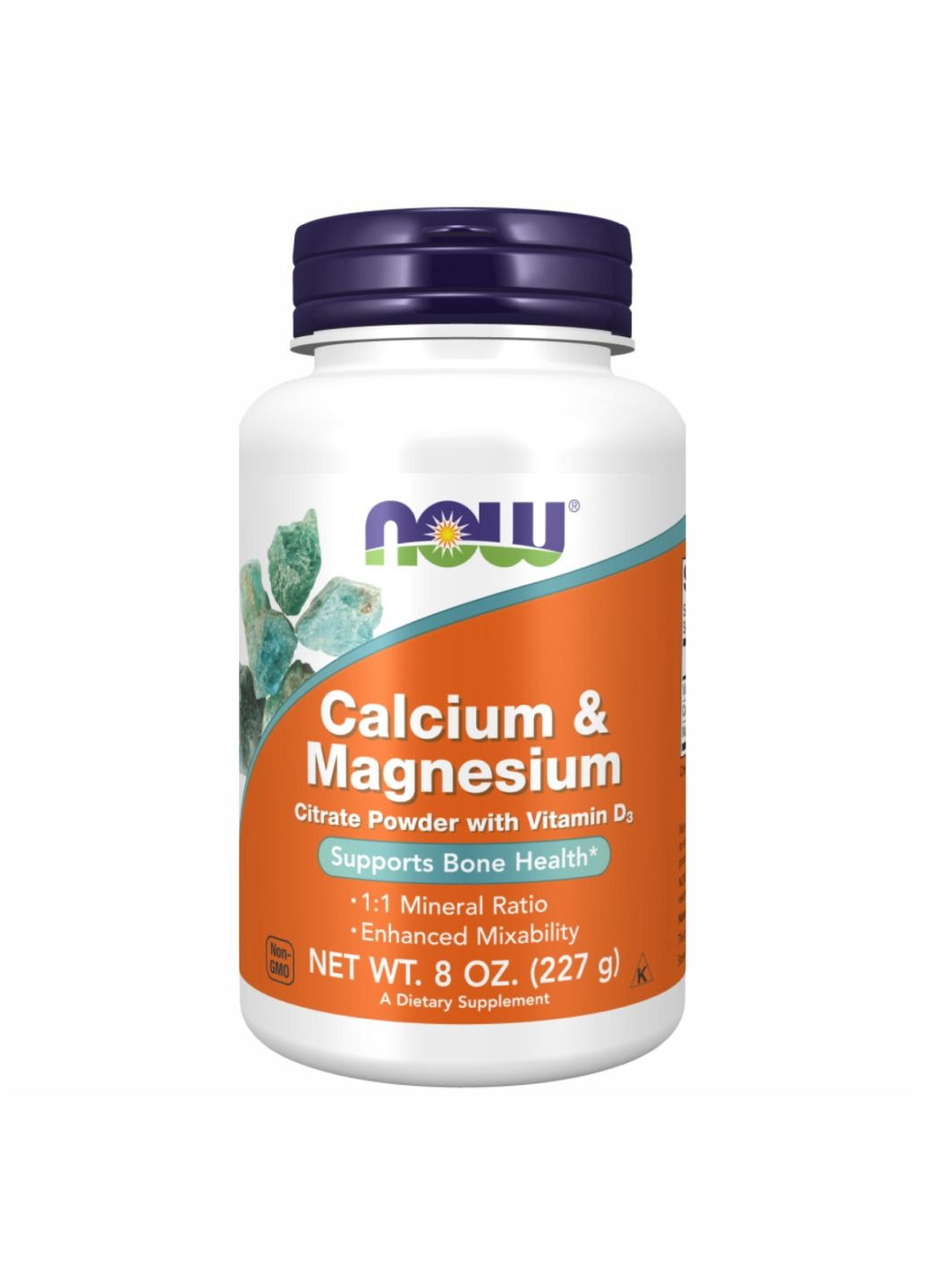 Кальцій Calcium Magnesium Citrate Powder - 227g Now Foods (280917176)