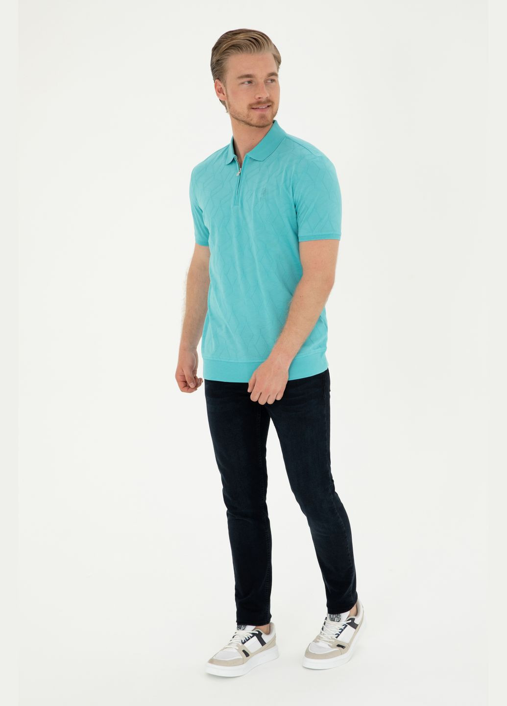 М'ятна футболка поло u.s. polo assn. чоловіче U.S. Polo Assn.