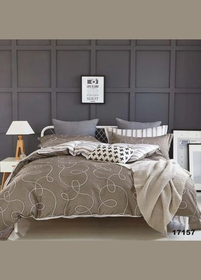 Комплект постельного белья евро ранфорс 17157 100% хлопок Viluta (282843048)