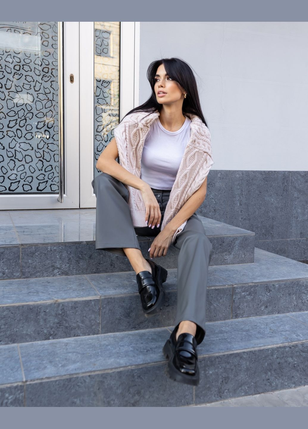 Кожаные брюки Larionoff (317224455)