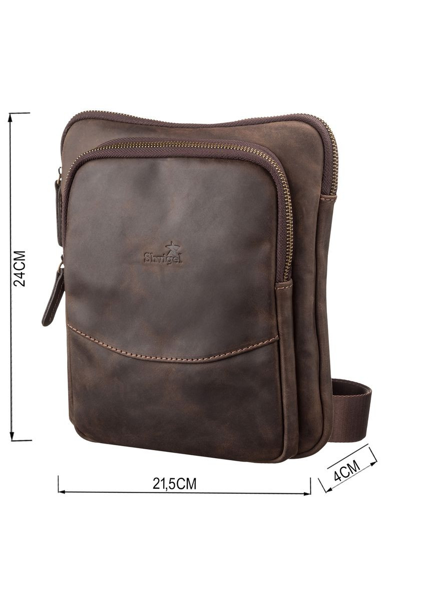 Сумка мужская 11091 кожаная. Shvigel (331906391)