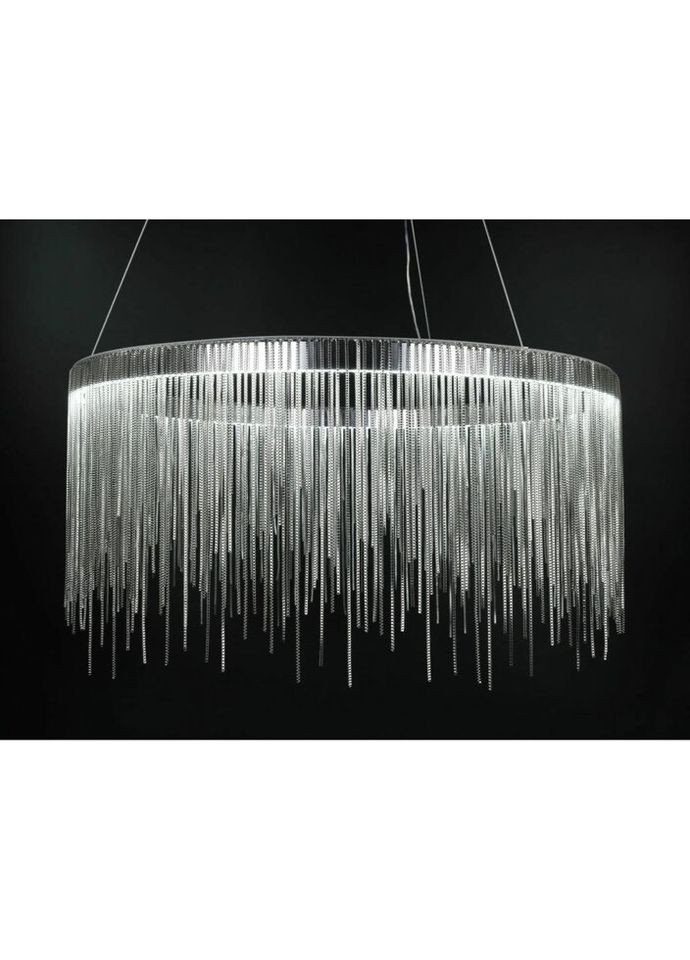 Люстра світлодіодна підвісна LED світильник для квартири на стелю ледве 26731 Хром 50-120х60х60 см. Sunnysky (335975684)