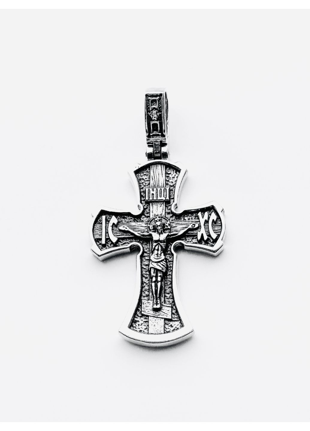 Серебряный мужской крест Спаси и Сохрани. Кулон 925 проба DeLoS (353715688)