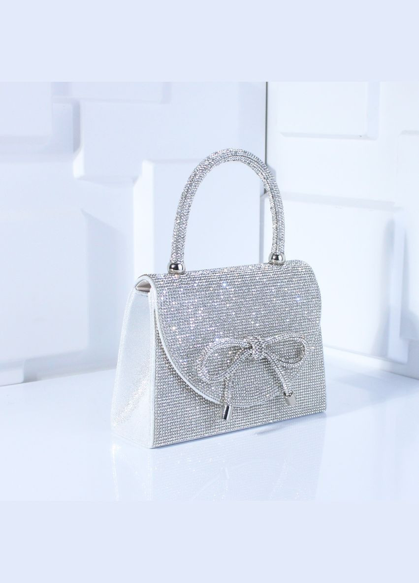 Праздничный клатч с камешками и бантом. No Brand (322414752)