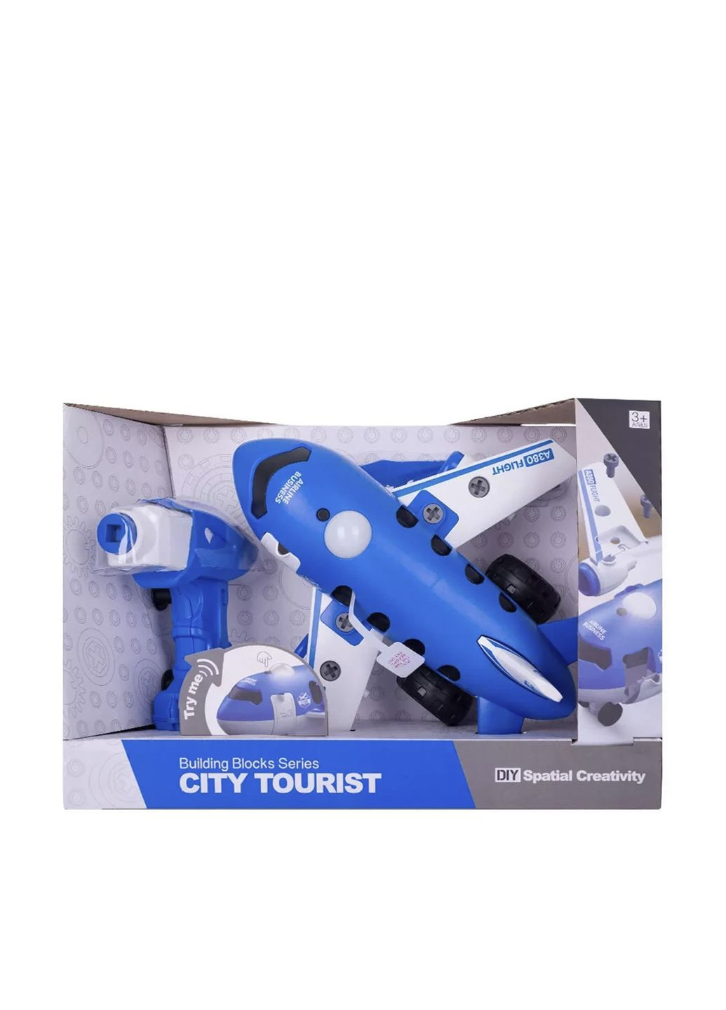 Конструктор - Самолет с электро двигателем цвет разноцветный CB-00281570 DIY SPATIAL CREATIVITY (339767537)