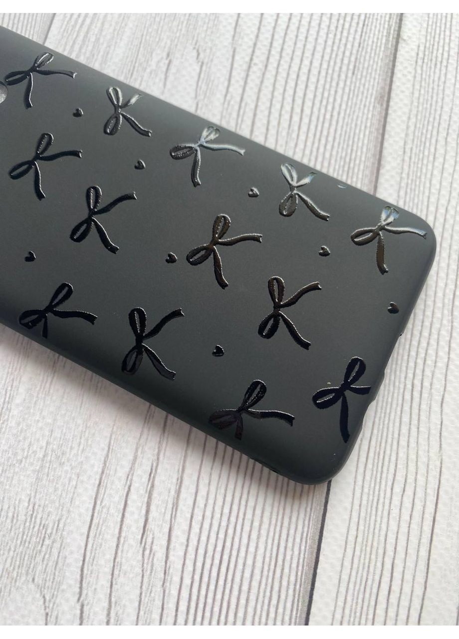 Матовий чорний чохол на Xiaomi Poco X4 Pro 5G Бантики (принт 405) Creative (355388422)