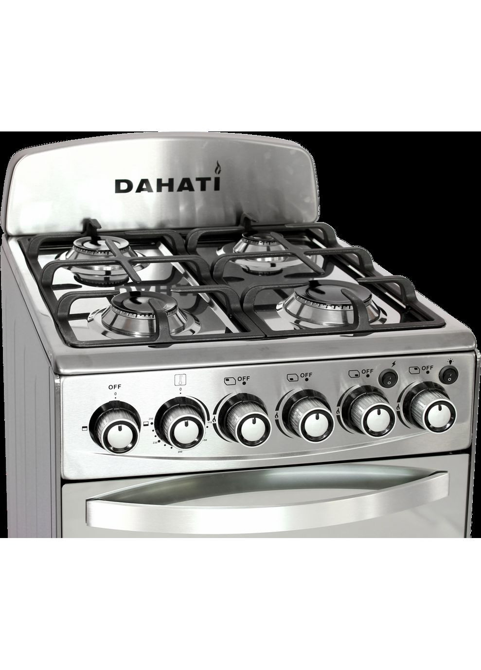 Комбинированная (газ+электро) плита комбинированная 2000-09gх нержавейка гриль чугун DAHATI
