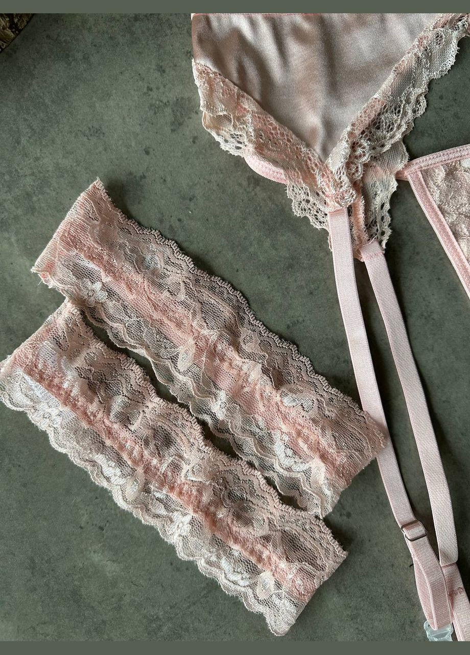 Рожевий комплект нижньої білизни Domino