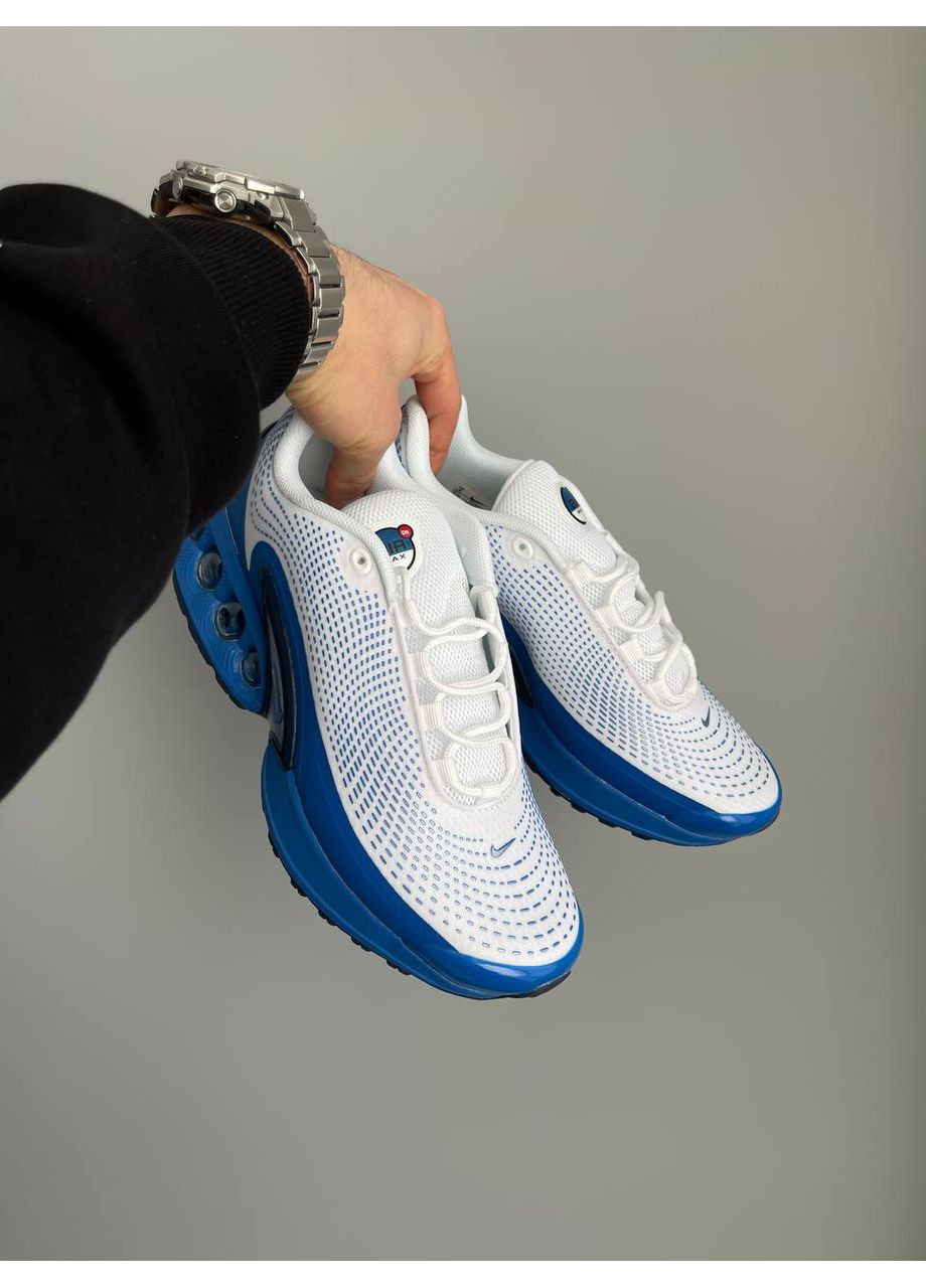 Кросівки жіночі і чоловічі Nike Air Max DN white blue | Найк Аір Макс ДН білі сині No Brand сині демісезони (361019676)