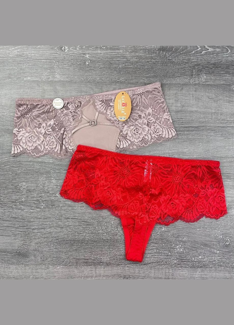 Набор женских трусиков 4 шт Lavolle Стрінги (327434137)