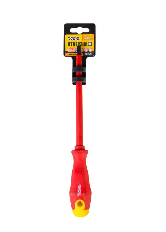 Викрутка діелектрична шліцева SL6.5х150 мм 1000 V 47-0615 Mastertool (364964755)